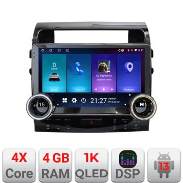 Navigatie Toyota Land Cruiser V8 L200 2009-2020 Edotec Incell 1K 10.5 inch  4+64 carplay android auto radio internet kit-381-type-b+EDT-E211-RK+kit-10-9