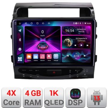 Navigatie Toyota Land Cruiser V8 L200 2009-2020 dedicata Android radio gps internet 4+64 InCell Display 1K kit-381-type-b+EDT-E210-RK_