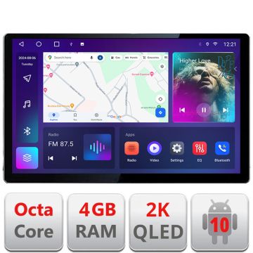 Navigatie Kia Optima 2016- Manual Qled 2K Octa Core 4+64 LTE 4G DSP Wifi 5Ghz android auto carplay radio gps internet EDT-E413-2K