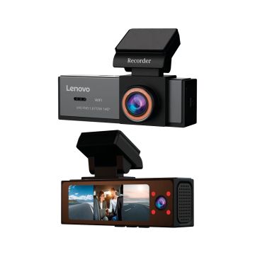 Camera DVR Lenovo Q7 Full HD Wfii HDR ecran tactil 2.4 inch - 3 camere
