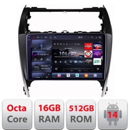 Navigatie Toyota Camry 2012-2018 Android radio gps internet 8 core QLED 2K 12+256GB 360 Edotec