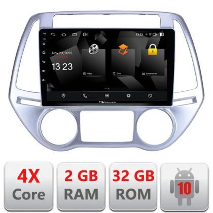 Navigatie Hyundai I20 2011-2014 manual si automat Android radio gps internet quad core 2+32 carplay android auto