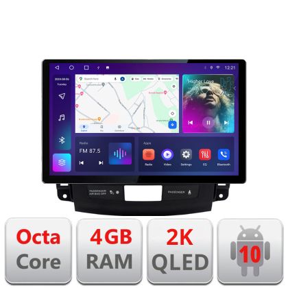 Navigatie dedicata Mitsubishi Outlander 2010 N-056 Edonav ecran 13" 2K 4+32 Android Waze USB Navigatie 4G 360 Toslink Youtube V2