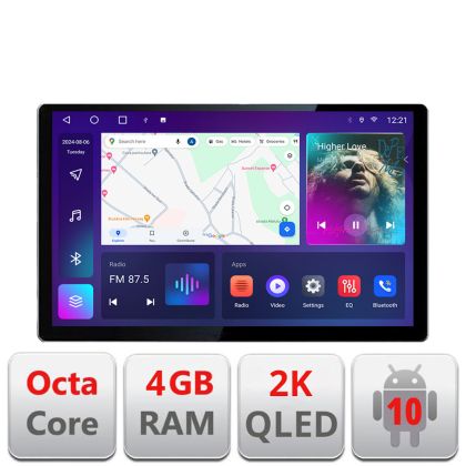 Navigatie dedicata Volvo S80 2004-2006 N-S80 Edonav ecran 13" 2K 4+32 Android Waze USB Navigatie 4G 360 Toslink Youtube Radio