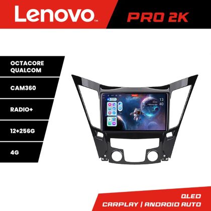 Navigatie Hyundai Sonata 2011-2015 Lenovo Kit-259 8 core QLED 2K 12+256 360 Android Waze USB Navigatie Internet Youtube Radio