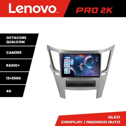 Navigatie Subru Legacy 2010-2015 Lenovo Kit-458 8 core QLED 2K 12+256 360 Android Waze USB Navigatie Internet Youtube Radio