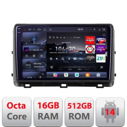 Navigatie Kia Ceed 2020- Android radio gps internet 8 core QLED 2K 12+256GB 360 Ram Edotec