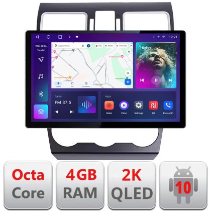 Navigatie Subaru Forester XV Qled 2K Octa Core 4+32 LTE 4G DSP Wifi 5Ghz android auto carplay radio gps internet kit-062-2019+EDT-E413-2K