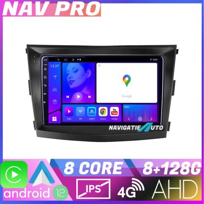 Navigatie SsangYong Tivoli 2015 2019 EDOTEC-LITE Android Ecran 720P Octa Core 8 128 Carplay