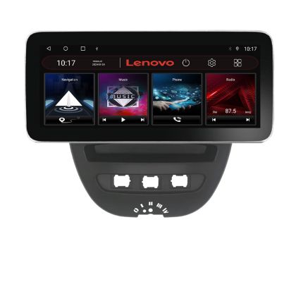 Navigatie Citroen C1 Peugeot 107 Toyota Aygo 2005-2014 Lenovo PRO 8+256 12.3 inch qled android 4G DSP gps internet  KIT-C1 v2