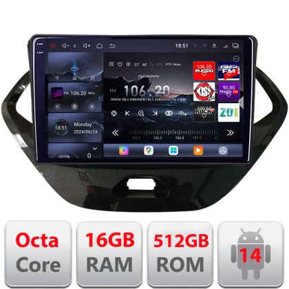 Navigatie Ford KA 2015-2020 Android radio gps internet 8 core QLED 2K 12+256GB 360 Edotec