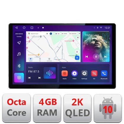 Navigatie dedicata Toyota Verso 2010-2016 N-133 Edonav ecran 13" 2K 4+32 Android Waze USB Navigatie 4G 360 Toslink Youtube Rad