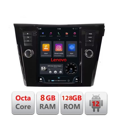 Navigatie Nissan X-Trail 2013-2018 tip tesla radio gps internet Qualcomm 8X 8+128 360 4G carplay android auto  kit-tesla-353+