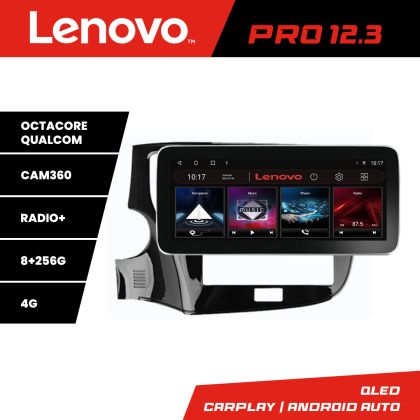 Navigatie Mitsubishi Outlander 2014- K-1230 Lenovo PRO 8+256 12.3 inch qled android 4G DSP gps internet