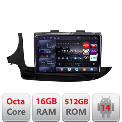 Navigatie Opel Mokka 2016- Edotec Kit-MOKKA2 8 core QLED 2K 12+256GB 360 Android Waze USB Navigatie Internet Youtube Radio