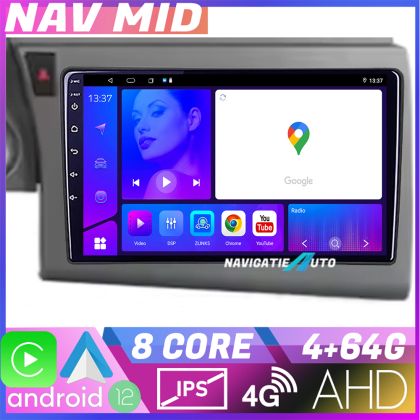 Navigatie Audi A6 C6 2004-2010 Octa Core EDOTEC-LITE Android Ecran 720P Octa Core 4+64 Carplay  Android auto