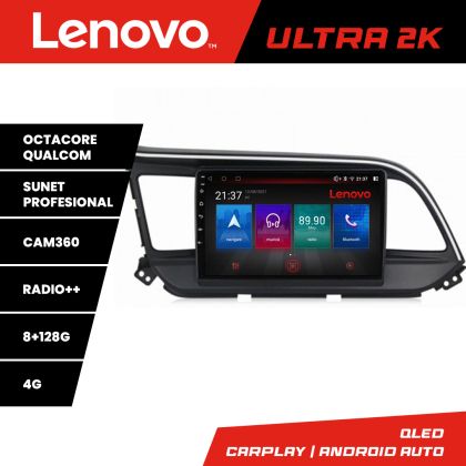 Navigatie Hyundai Elantra 2018- M-1581 Octa Core Android Radio Bluetooth GPS WIFI/4G DSP 2K 8+128GB 360 Toslink