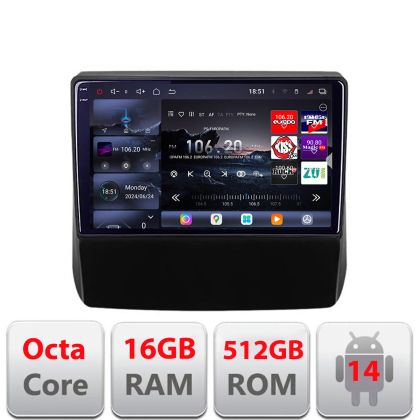 Navigatie Subaru Forester 2017-2020 Edotec Kit-forester20 8 core QLED 2K 12+256GB 360 Android Waze USB Navigatie Internet Youtube Radio