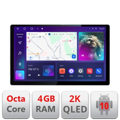 Navigatie dedicata Kia Picanto 2016- N-2217 Edonav ecran 13" 2K 4+32 Android Waze USB Navigatie 4G 360 Toslink Youtube Radio K