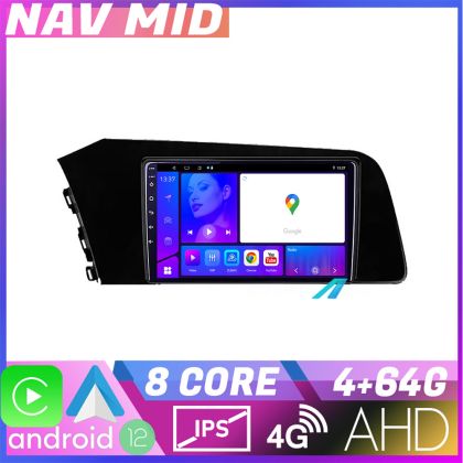 Navigatie Hyundai Elantra 2021 KIT elantra2021 EDOTEC-LITE Android Ecran 720P Octa Core 4 64 Carplay