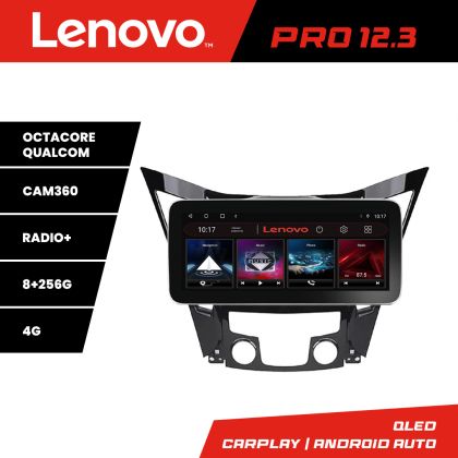 Navigatie Hyundai Sonata 2011-2015 K-259 Lenovo PRO 8+256 12.3 inch qled android 4G DSP gps internet