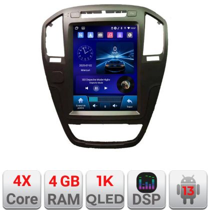 Navigatie Opel Insignia 2009-2013 tip tesla radio gps internet 4 Core carplay android auto 4+64 Incell Display kit-tesla-114+EDT-E220-RK