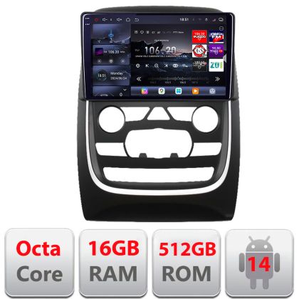 Navigatie Dodge Durango 2014-2020 Qled 2K Octa Core 16+512 LTE 4G DSP Wifi 5Ghz android auto carplay radio gps internet Kit-+EDT-E809-2K