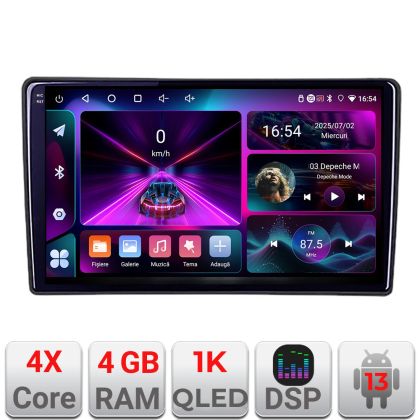 Navigatie Citroen Berlingo 2008-2018 A-berlingo  4+64 InCell Display 1K Android Waze USB Navigatie Internet Youtube Radio