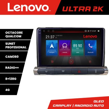 Navigatie Citroen C3 2017-2024 ecran color de fabrica Qled 2K Octa Core 8+128 LTE 4G DSP Wifi 5Ghz HDMI android auto carplay radio gps internet Kit-+ULTRA-2K-9-8+128