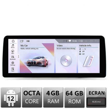 Navigatie dedicata Edotec BMW Seria 6 F06 masini cu CIC Android ecran 10.25" 4+64 4G BT