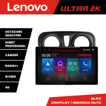 Navigatie Dacia Sandero Logan 2012-2020 N-sandero ecran 13" 2K 8+128 Android Waze USB Navigatie 4G 360 To