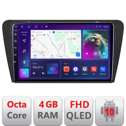 Navigatie Skoda Octavia 3 B-279 Android Ecran QLED octa core 4+64 carplay android auto KIT-279+EDT-E310V3
