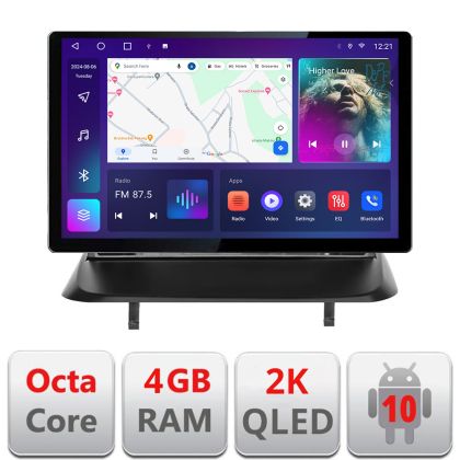 Navigatie Peugeot 3008 5008 Qled 2K Octa Core 4+32 LTE 4G DSP Wifi 5Ghz android auto carplay radio gps internet kit-3008+EDT-E413-2K