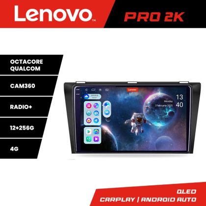Navigatie Mazda 3 2009-2014 Lenovo Kit-034 8 core QLED 2K 12+256 360 Android Waze USB Navigatie Internet Youtube Radio