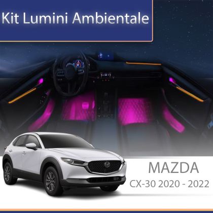 Lumini ambientale Mazda CX-30 2020-2024 dedicat set complet control telefon sau sistem original
