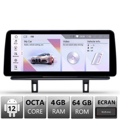 Navigatie dedicata Edotec BMW Seria 1 E87 2003-2008 masini cu ecran color CIC Android ecran 10.25" 4+64 4G BT
