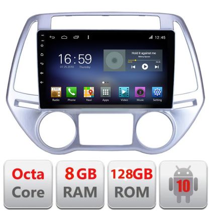 Navigatie Hyundai I20 2011-2014 manual si automat Android radio gps internet Octa Core 8+128 LTE Kit-i20-2012+EDT-E609