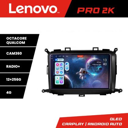 Navigatie Kia Carens 2013-2018 Lenovo Kit-2023 8 core QLED 2K 12+256 360 Android Waze USB Navigatie Internet Youtube Radio