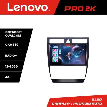 Navigatie Audi A6  Lenovo Kit-102 8 core QLED 2K 12+256 360 Android Waze USB Navigatie Internet Youtube Radio