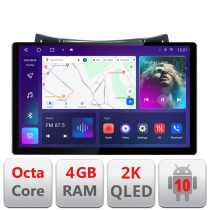 Navigatie dedicata Toyota Yaris 2008-2011 N-YARIS08 Edonav ecran 13" 2K 4+32 Android Waze USB Navigatie 4G 360 Toslink Youtube