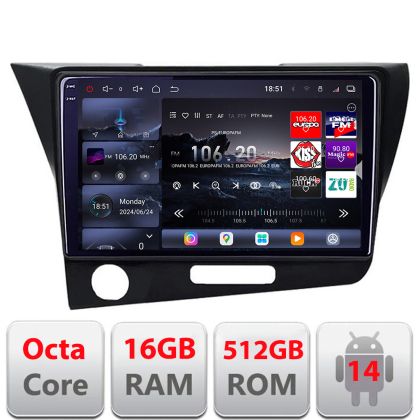Navigatie Honda CR-Z 2006-2013 Android radio gps internet 8 core QLED 2K 12+256GB 360 Edotec