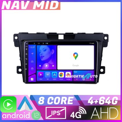 Navigatie Mazda CX 7 2009 KIT 097 EDOTEC-LITE Android Ecran 720P Octa Core 4 64 Carplay