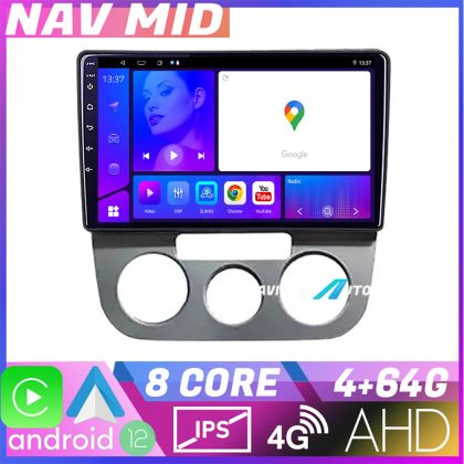 Navigatie VW Golf 5 2004 2010 clima manuala EDOTEC-LITE Android Ecran 720P Octa Core 4 64 Carplay