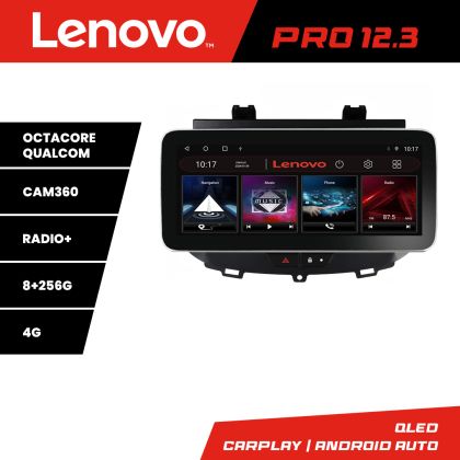 Navigatie Opel Grandland X Crossland X 2016-2020 Lenovo Qled 12.3 inch Octa Core 8+256 360 DSP ADAS carplay android auto radio internet Kit-+PRO-12.3-8+256