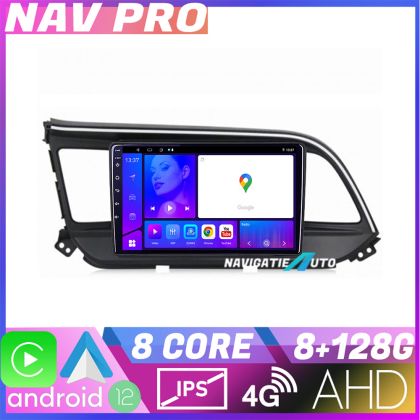 Navigatie Hyundai Elantra 2018 KIT 1581 EDOTEC-LITE Android Ecran 720P Octa Core 8 128 Carplay