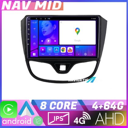 Navigatie Opel Karl 2017 KIT karl EDOTEC-LITE Android Ecran 720P Octa Core 4 64 Carplay