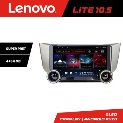 Navigatie Lexus RX 2003-2009 Kit- rx-03 Lenovo  8 core 4+64 10.5 inch Incell 1K android Wifi 5Ghz gps internet