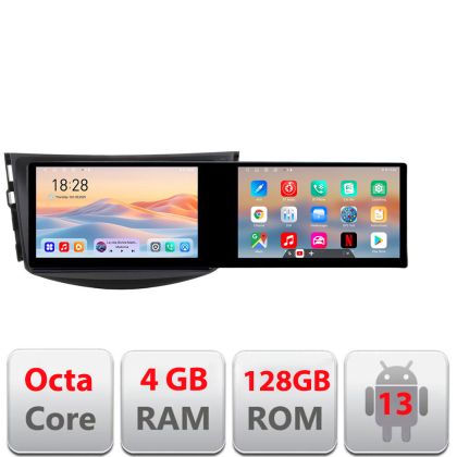 Navigatie Toyota RAV4 Kit-018 Edotec 2 ecrane  8 core 4+128 21.6 inch Incell android Wifi 5Ghz gps internet