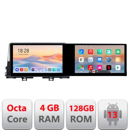 Navigatie Kia Picanto 2016- Kit-2217 Edotec 2 ecrane  8 core 4+128 21.6 inch Incell android Wifi 5Ghz gps internet  Cor
