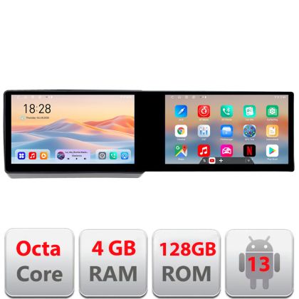 Navigatie Dodge Challenger 2015-2021 Edotec 2 ecrane  8 core 4+128 21.6 inch Incell android Wifi 5Ghz gps internet  KIT-dart